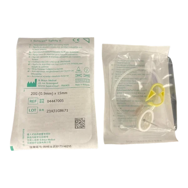 B. Braun Surecan Safety II without "Y" 20G x 15mm (4447005) - Box of 20