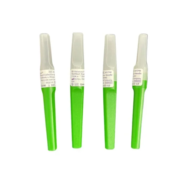 BD Vacutainer Flashback Blood Collection Needle 21G x 1" (0.8 x 25mm) Multi Sample 301746 - Box of 50