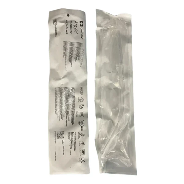 Argyle Yankauer Suction Instruments 34FR, Bulb Tip, No Vent, Box of 50 (8888505016)