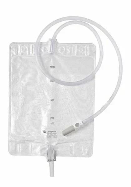 Coloplast Conveen Urinary Bag 1500mL 90cm Tube Clamp Tap - Sterile / Non-Sterile
