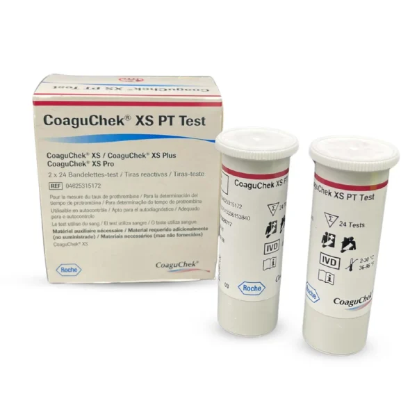 CoaguChek XS PT Test Strips - 2 X 24, Box of 48 (04625315172)