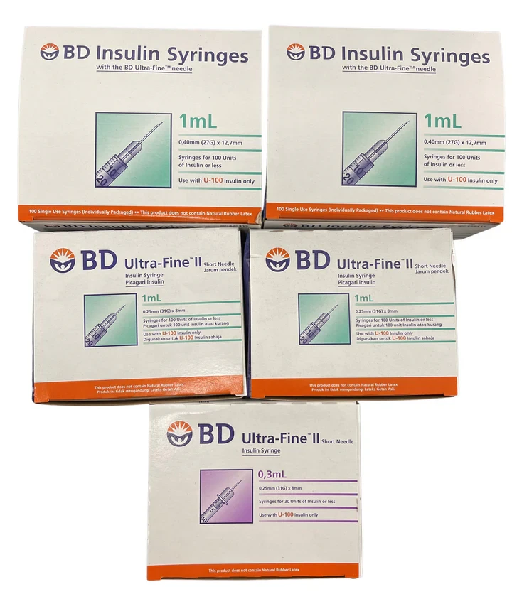 2026-03-15-69b5c8e036657.webp BD Insulin Syringes with BD Ultra-Fine Needle Box of 100 - All Sizes - Image 1