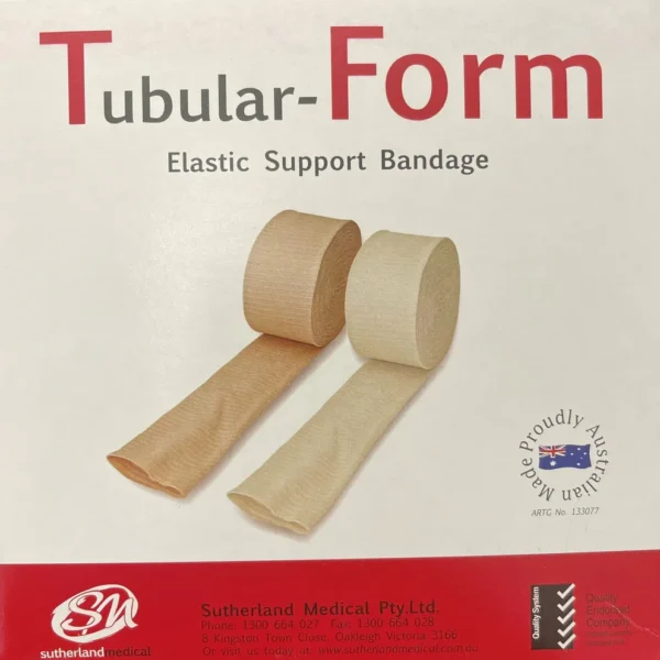 Tubular Form Elastic Support Compression Bandage Natural, Roll of 10m - All Sizes