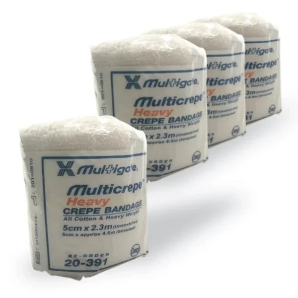 Multigate Multicrep Bandage Crepe 5Cm X 1.8M Heavy Weight (20-391) - Box of 10